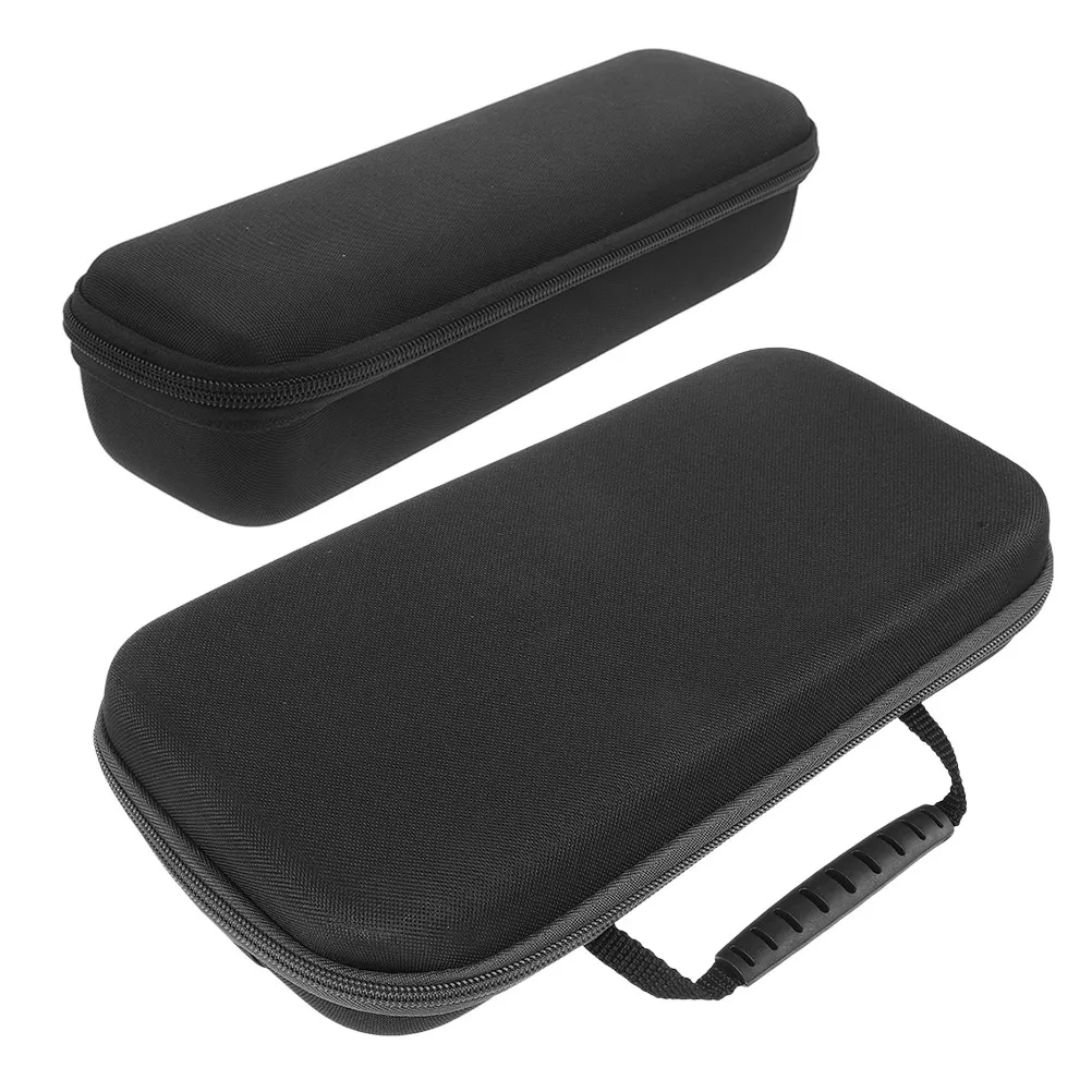 2Pcs 마이크 보관 가방 내구성 Eva 충격 방지 운반 케이스 핸드 헬드 마이크 주최자 여행 보호 스피커 스탠드 가방 듀얼