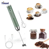 TINSOL 2025 New Wireless Mini Handheld Milk Frother Type-C Rechargeable Coffee Frother Portable Kitchen Cooking Tool Foam Mixer