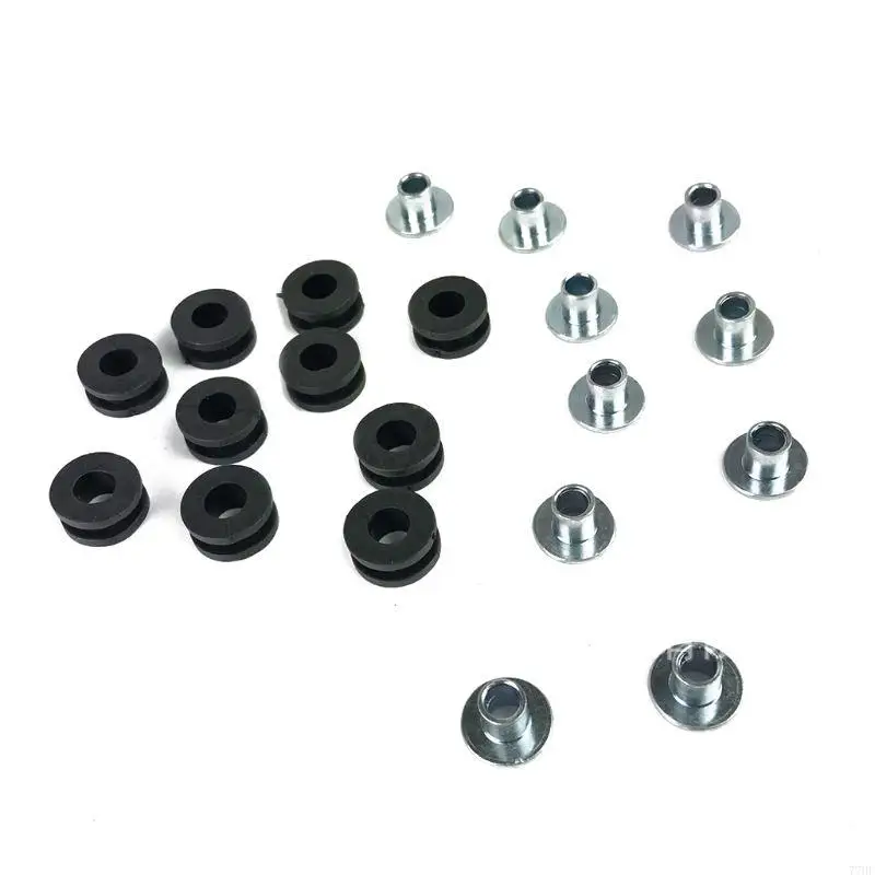 77HF 10Pcs Motorcycle Side Cover Rubber Grommets Gasket Fairings Rubber Cushion