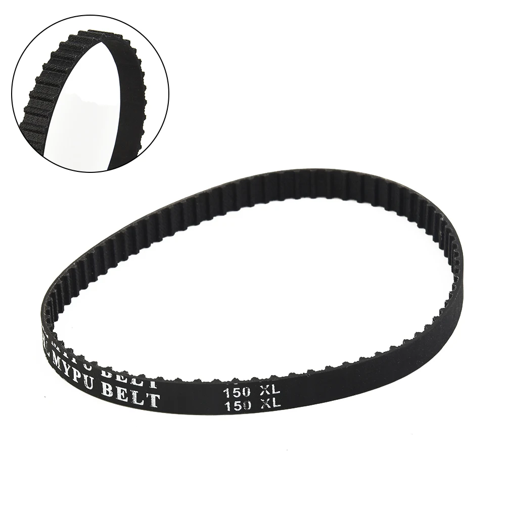 

150XL037 Timing Belt 75 Teeth Black Cogged Rubber Geared Belt 10mm Wide Anti-aging &Anti-cracking Belt Positive Drive