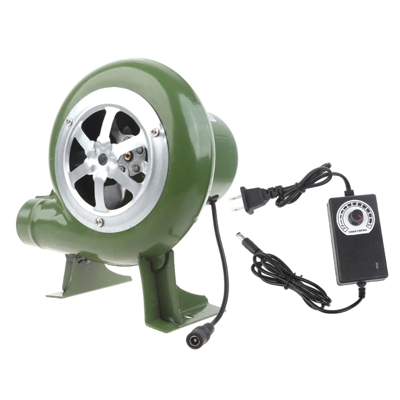 Electric Blower Fan 100v 220v AC100-240V Suitable For Barbecue Mini Blacksmith Forges With Speed Adapter bbq fan barbecue blower air blower hand blower