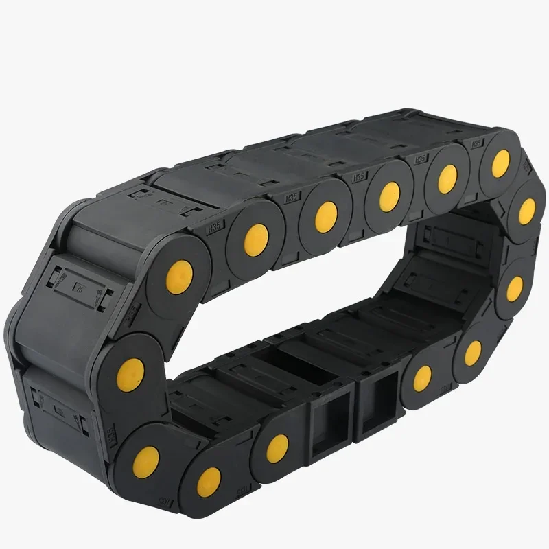 Plastic Drag Chain Cable Carrier Closed Type With End Connectors R28 15 X 40mm L1000mm For - View #8