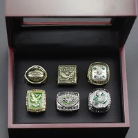 6pcs/set New Creative Champion ring Set souvenir Gift for Friends Ring rugby football Gift Fan souvenir ring 1