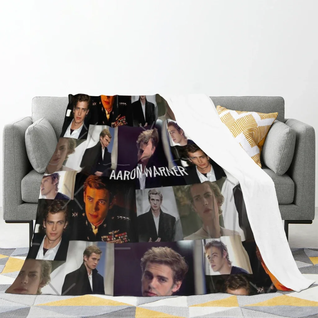 aaron warner; shatter me book Medium Blanket Soft comforter sets throw for Couch Warm Flannel Blankets Bedroom Décor 2