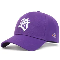 Unisex Gothic Geometric Embroidered Baseball Cap - Adjustable Casual Outdoor Hat with Sunscreen Protection - Adjustable (PURPLE)