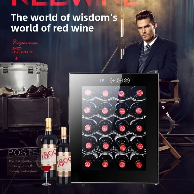 Lapatin Cross-Border E-Commerce Exclusive 20 Bottles Constant Temperature Electronic Red Wine Cabinet Home Use Small Red Wine Re