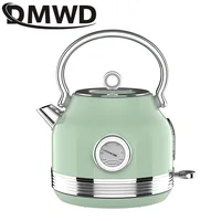 DMWD 220V Retro Electric Kettle With Thermometer 1.7L Large Capacity Water Fast Boiling Teapot  Stainless Steel Linner Kettles 2