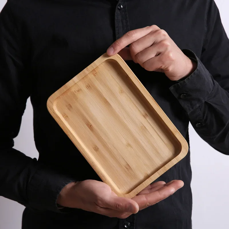 Bamboo Wooden Tray Pizza Tea Tray