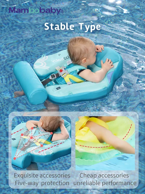 Mambobaby VIP Dropshipping Non-Inflatable Baby Chest Floats with Canopy  Waist Swimming  Floater Spa Buoy Trainer Suppliers 2