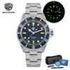 2024 New Watchdives 40mm Vintage Sub Watch NH35 Automatic Domed Sapphire 20ATM C3 BGW9 Luminous 316L Steel Men Diver Wristwatch 1