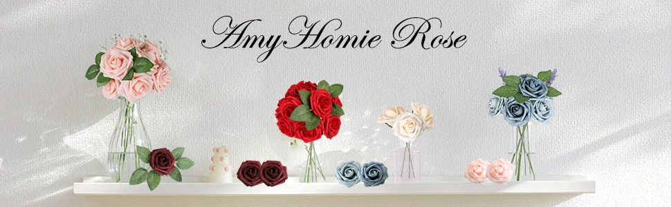 25 Stück Künstliche Blumen Königsblaue Rosen Realistisch Aussehend für DIY Hochzeitssträuße Tischdekoration Arrangements Party Heim-Dekorationen – Detail 13