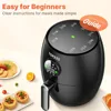 Small Compact Air Fryer, 2.1QT, 4-in-1 Small Mini Airfryer 98% Less Oil, Adjustable Temperature Control w/ 60min Timer, Quiet 2