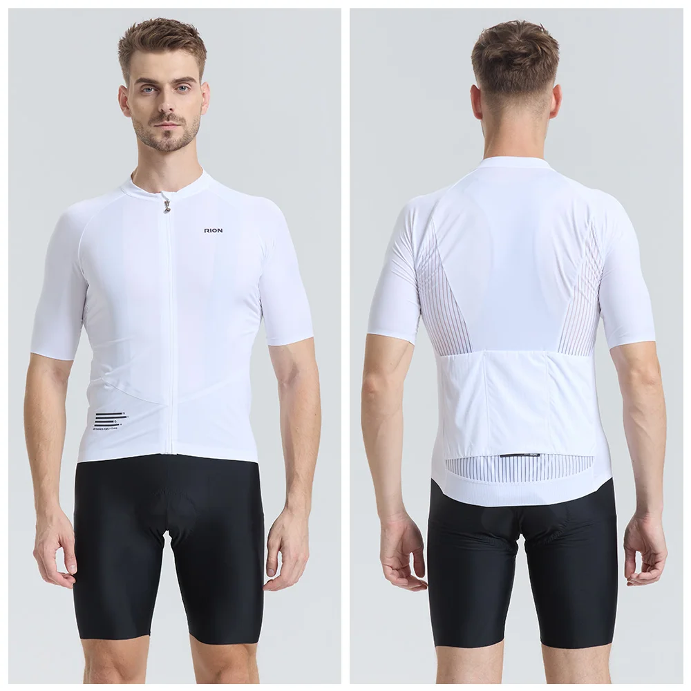 RION Men's Cycling Jersey MTB Bike Shirts Slim Fit Bicycle Clothes UPF 50+ Motocross Shirt Breathable Seamless Jerseys 20℃-35℃ 2