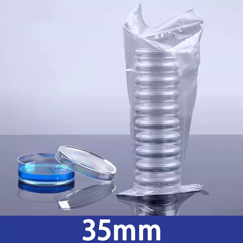 일회용 멸균 플라스틱 페트리 접시, 실험실 세포 조직 배양 접시, 35mm, 60mm, 90mm, 100mm, 120mm, 150mm, 10 개