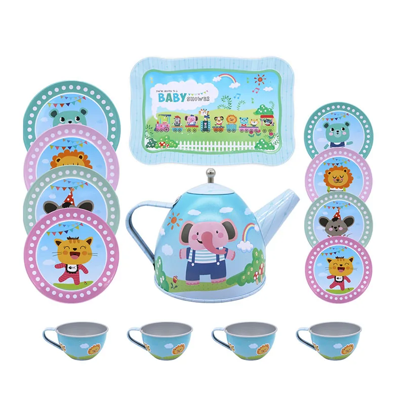 Educational Toys Simulation Tea Set Teapot Kitchen Afternoon Tea Pretend Play Game For Children Kids