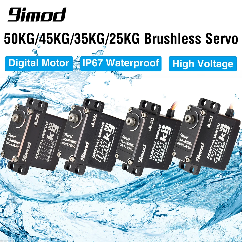 Digitale servo HV 25-50kg RC, hoge spanning, onderdelen drone/voertuig