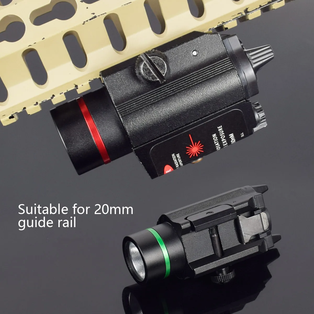 Tactical Weapon Flashlight Remote Switch Red Dot Laser Sight Pistol Gun Light for Glock 17 19 / 20mm Rail Hunting