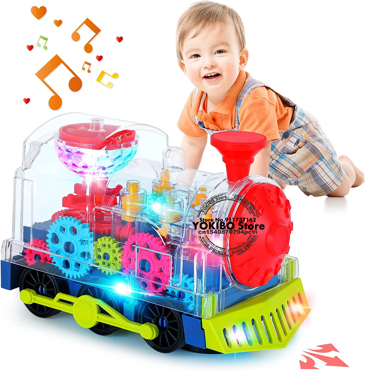 spielzeug
krabbeln Elektrisches Zug Spielzeug für Babys: Pädagogisches Krabbeln Spiel mit