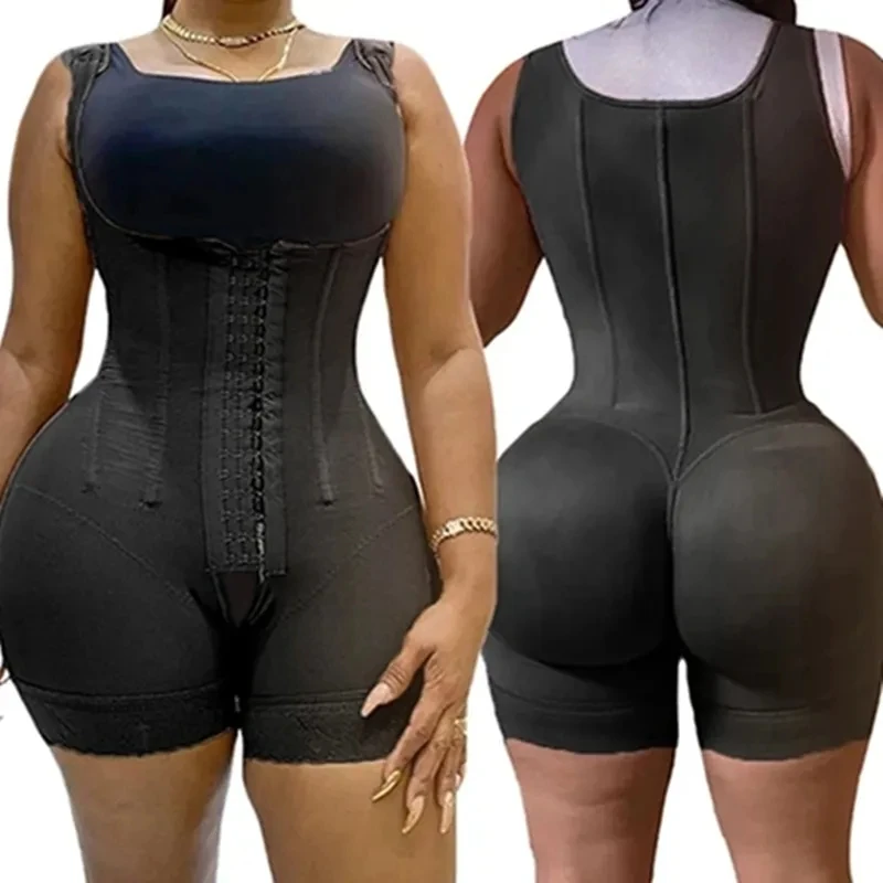 

4XL High Compression Body Shapewear Women Fajas Colombianas Corrective Girdle Tummy Control Post Liposuction Slimming Waist Belt