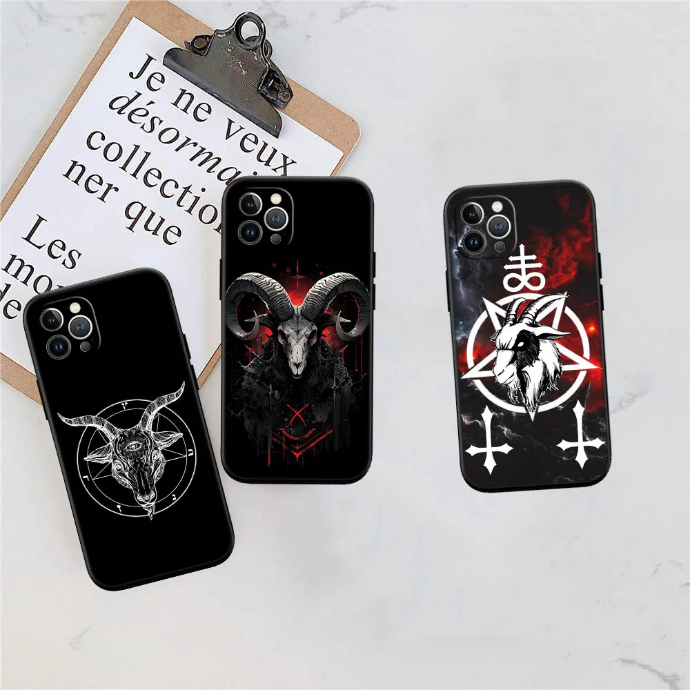 Satan Goat Head Design Phone Case