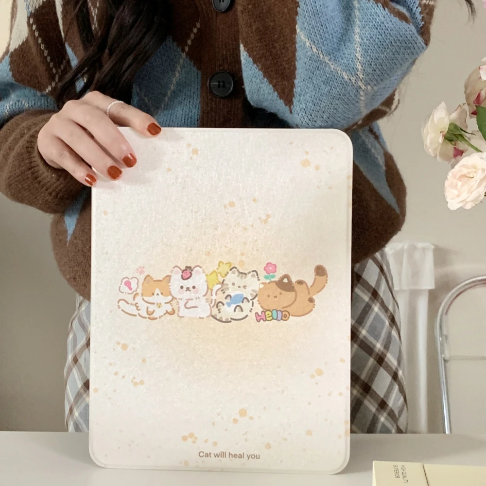 Cat Pattern Tablet Case For Apple iPad