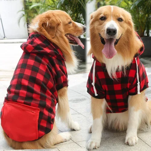 thumbnail image 1 of Traje de otoño para perro Chai, ropa de invierno de felpa, pelo dorado, Corgi, Husky, Border Collie, Samoye, perro mediano, otoño e invierno, 1 of 5
