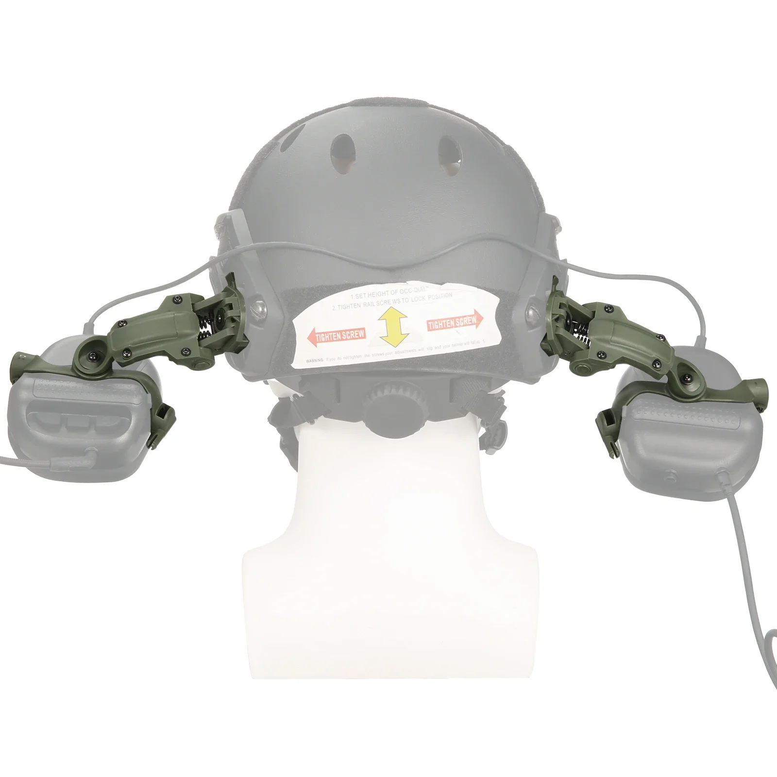 Shooting Headset Bracket Kit Multi-angle Rotation Helmet Rail Adapter OPS Core ARC and Team Wendy M-LOK Rail Headphone Mount