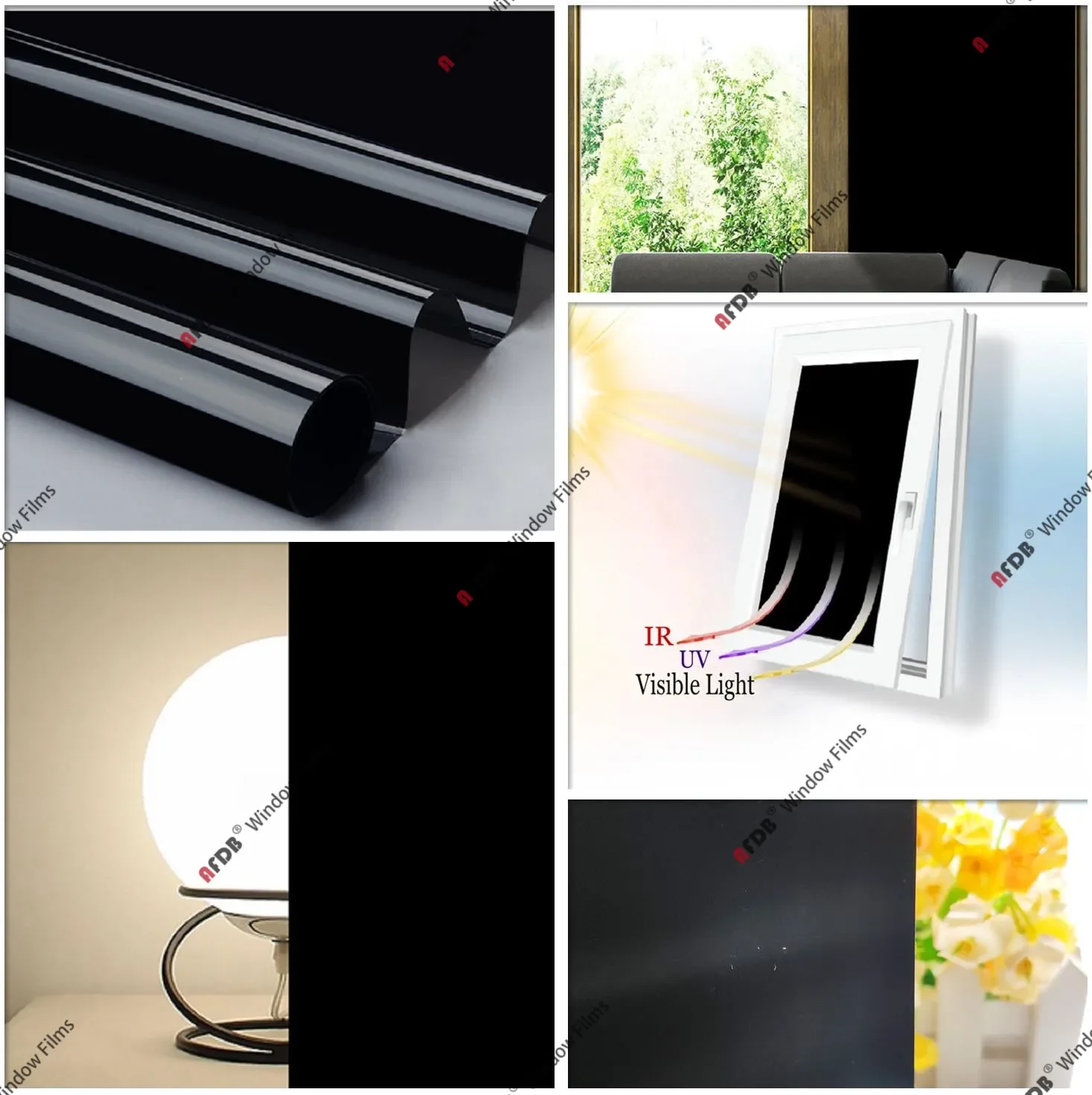 Window Film Total Blackout Window Self Adhesive Film White Mirror Opaque Privacy Protective Glass Sticker for Bathroom Kitchen Vinyl 2 Meter