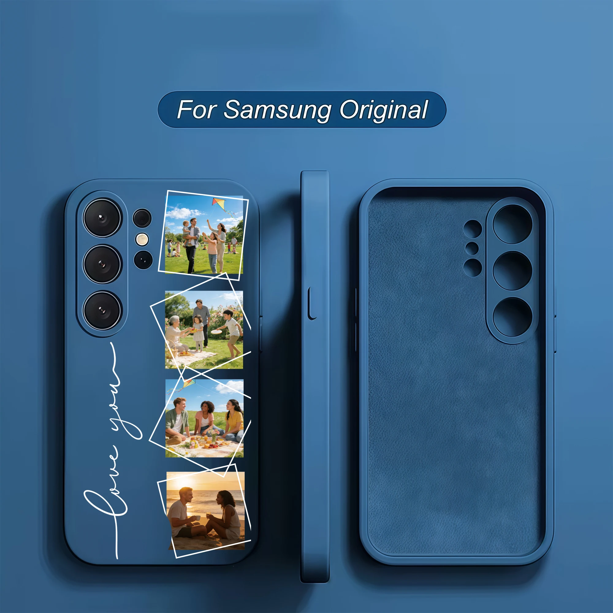 Personalized Four Pictures Custom Photo Phone Case For Samsung Galaxy thumbnail 4
