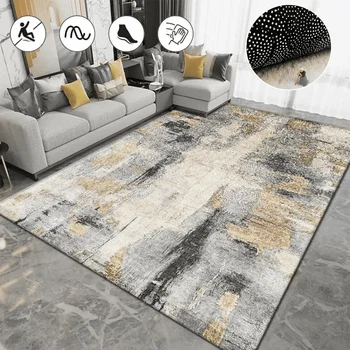 Nordic Carpet Living Room Ink Splash Abstract Area Rug Large Bedroom Decoration Home Rugs Washable Entryway Doormat Bath Mat 1