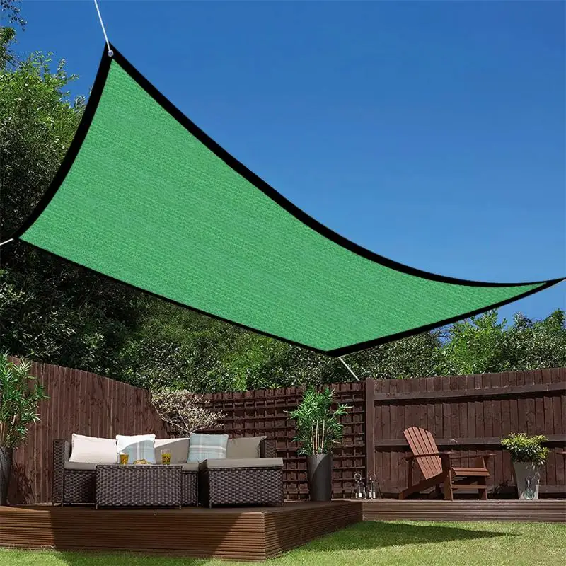 Outdoor Awnings Waterproof Sun Shade Sail Garden Canopi For Terrace Car Canvas Awning Rectangle Pool Sun-Shelter Sunshade Sail