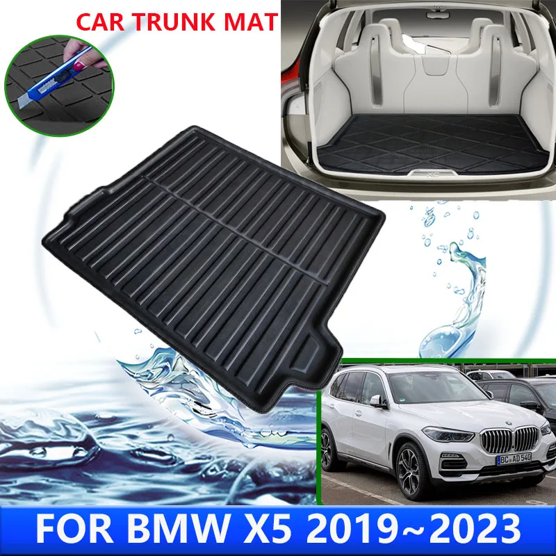 

For BMW X5 G05 2019~2023 2020 2021 2022 Car Rear Trunk Protector Pads Auto Waterproof Liner Anti-Fouling Floot Mats Accessories