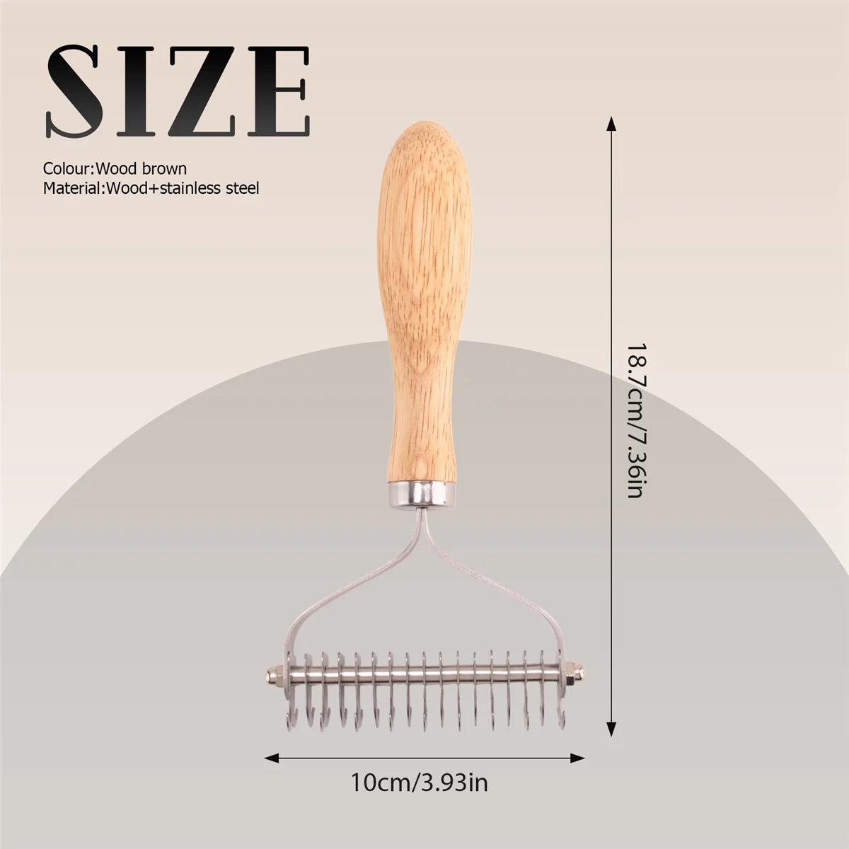 Pet Grooming Brush, 2 Sided Undercoat Rake for Dogs & Cats,Safe Dematting Comb & Deshedding Tool for Matted Hair/Tangles