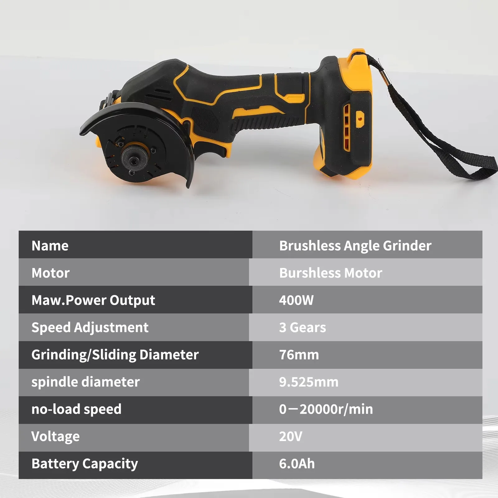 🔧 Mini Amoladora Angular Inalámbrica DEWALT 20V