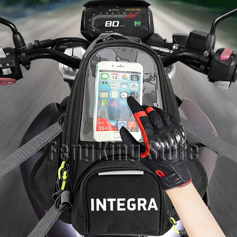 Borsa Magnetica Per Moto Borsa Da Equitazione Borsa Per Serbatoio Carburante Di Navigazione Grande Schermo Per Honda Integra 700 750 Integra 700 750 D