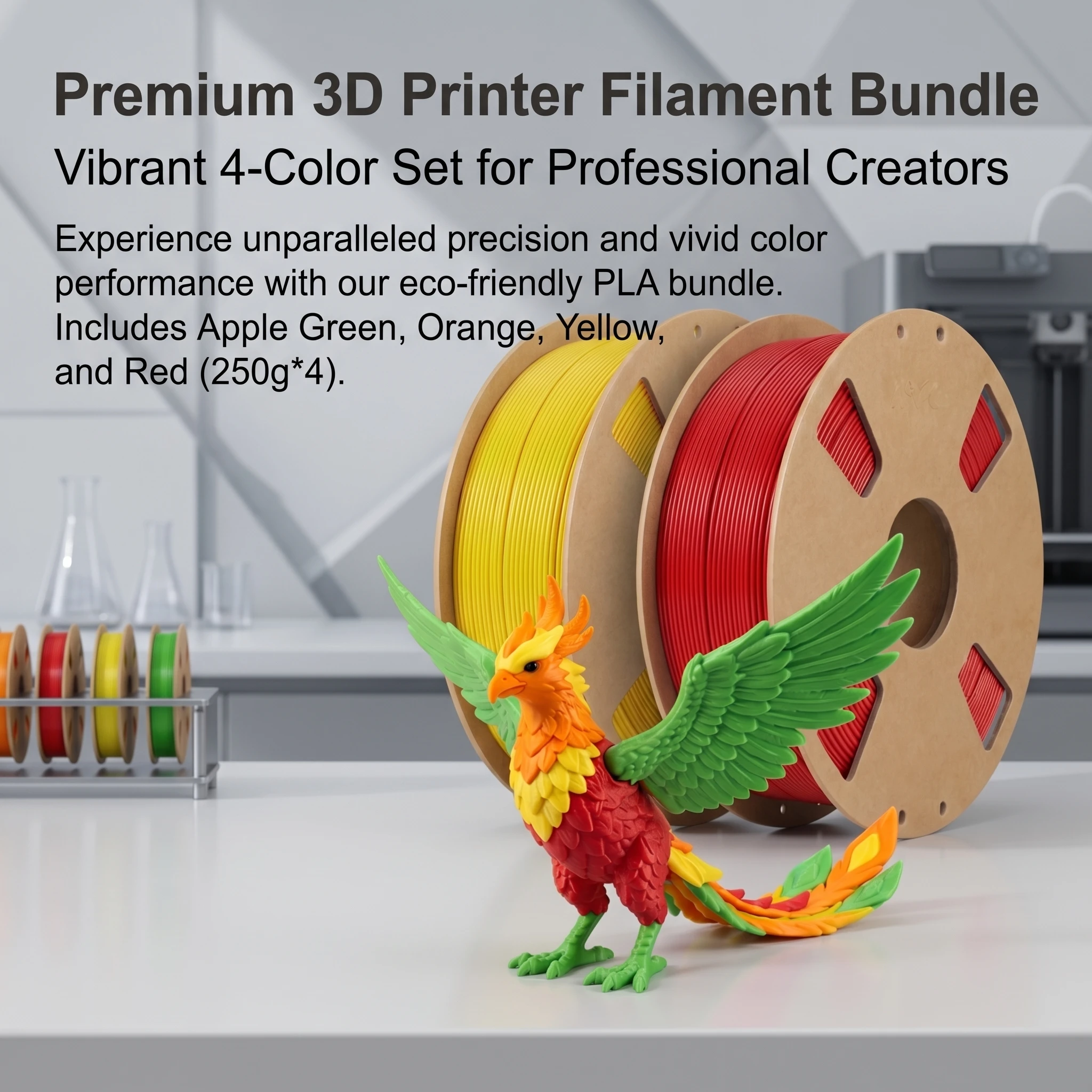 3D 프린터 하이퍼 PLA 필라멘트 1.75mm RFID 번들, 엉킴 없는 고정밀 3D 프린팅 필라멘트