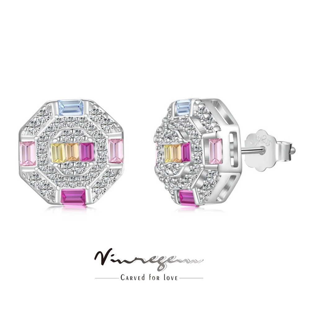 Женские серьги-гвоздики с сапфирами