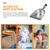 Stainless Steel Thickened Dustpan Handheld Garbage Home Cleaning Tools Metal Kitchen Practical Sturdy Multipurpose 4