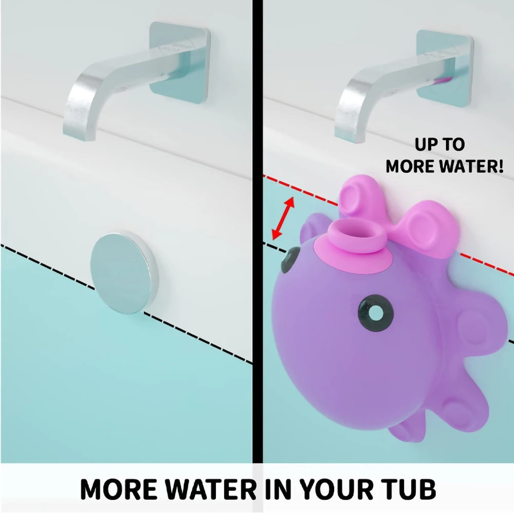 Bath Overflow Drain Cover Anti-overflow Bathtub Tray Stopper For Increase Bathtub Capacity To Tub Warmer Bathroom Accessories bathtub stopper
