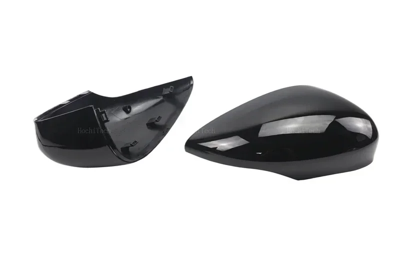 Ersatz-Rückspiegelabdeckung aus Kohlefasermuster oder schwarzem Rückspiegel, seitliche Flügel-Rückspiegelkappe, passend für Ford Fiesta MK7 2008–2019 – Detail 13