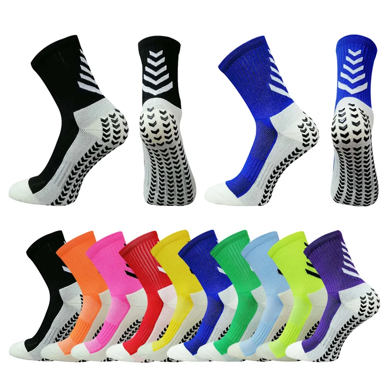 

New Style Soccer Socks Sword Shape Silicone Suction Cup Grip Anti Slip Football Socks Sports Men Women Baseball Rugby Socks