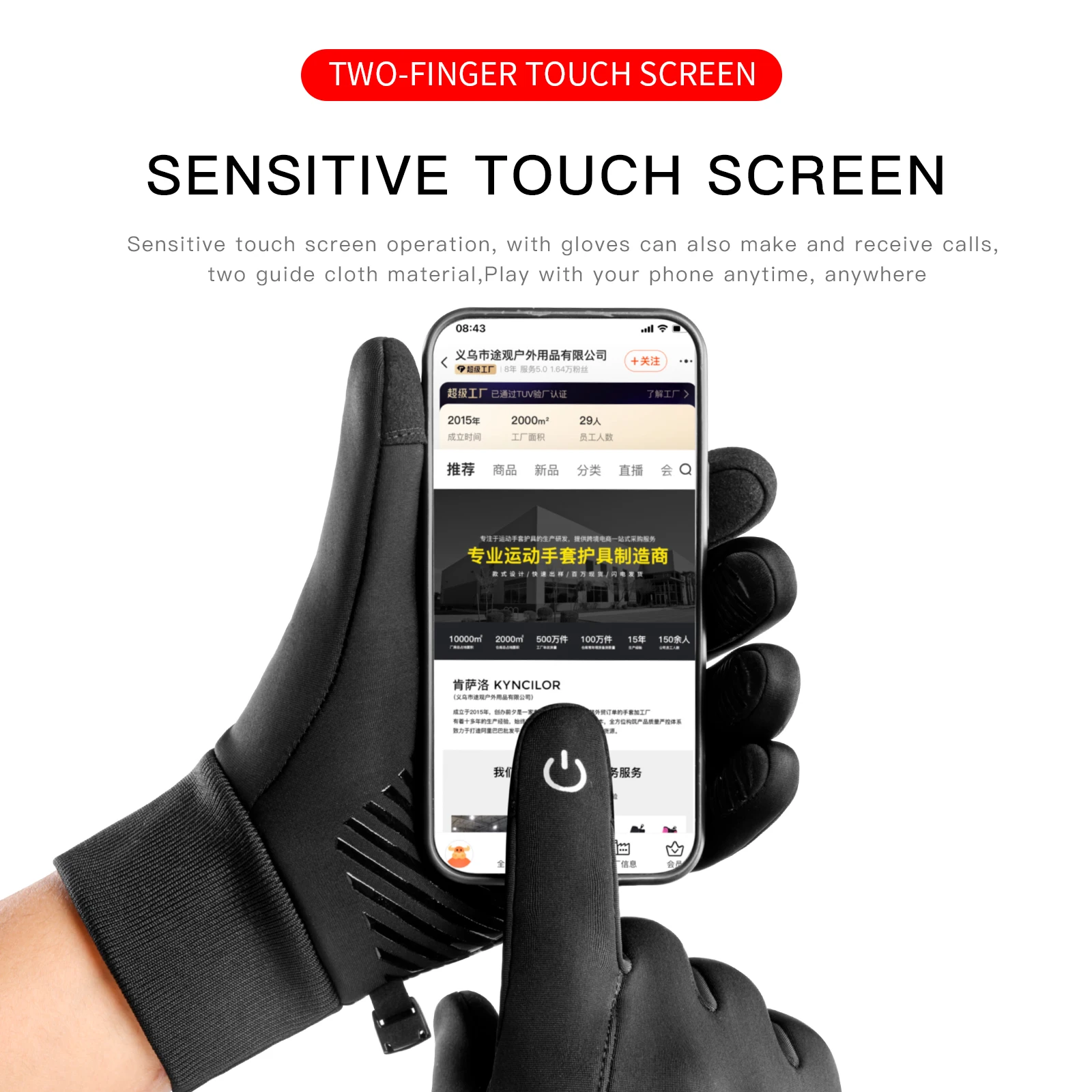 Outdoor Sport Cycling Gloves Winter Warm Men's Gloves Women Touchscreen Fishing Splash-proof Skiing Snowboard Nonslip Gloves