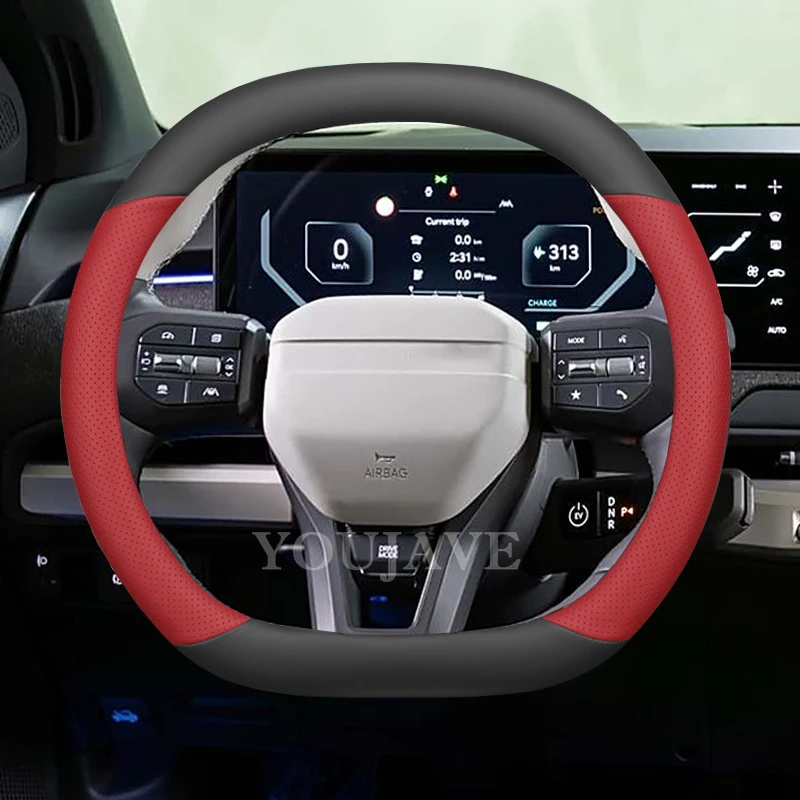 Per KIA EV3 EV4 EV5 EV9 2024 2025 Auto Volante Cove Wrap r Interni In Pelle Alta Respirare Decorazione Accessori - Image 4