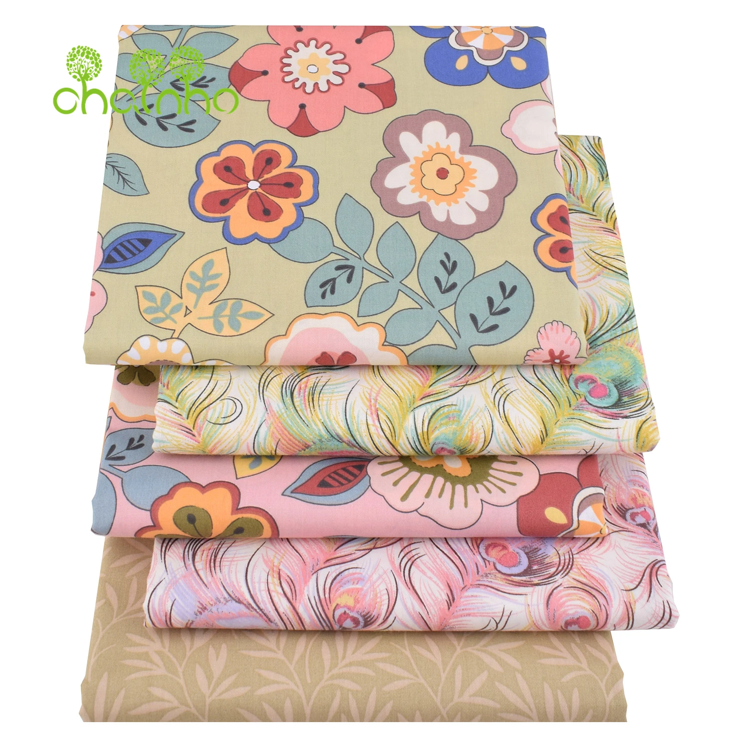 Chainho,Printed Twill Weave Cotton Fabric,DIY Quilting Sewing Material,Handmade Textile,Patchwork Cloth,Cartoon Series,25C17