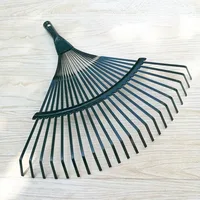 Realmote Rake 22 Toothed Rake Dead Leaf Rake Steel Wire Garden Gardening Tools Agriculture 2