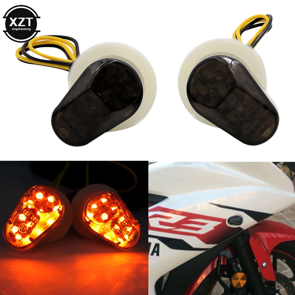 Motorcycle Turn Signal LED Indicator Flashing Photoflash Lights Bulb Motor For Yamaha YZF R1 R6 R6S R3 R6S FZ1 FZ6 FZ8 FAZER