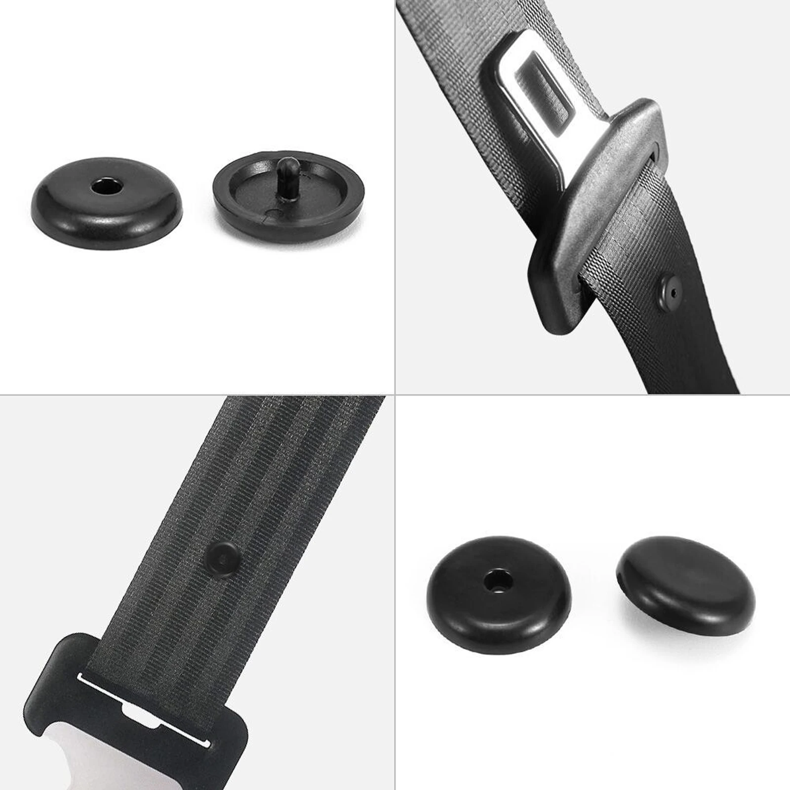 10 Stück Universal Fit schwarz Auto Sicherheit Sicherheits gurt Stopper  Abstand Grenze Schnalle Clip Halter Snap-On Sicherheits gurt Stop Button  Stop Kit - AliExpress