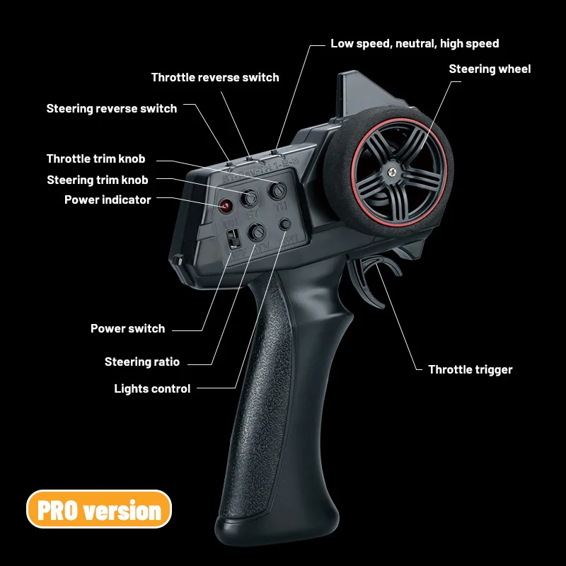 JJRC C8801 Pro RC Cars 1/18 full proportional rC Three level