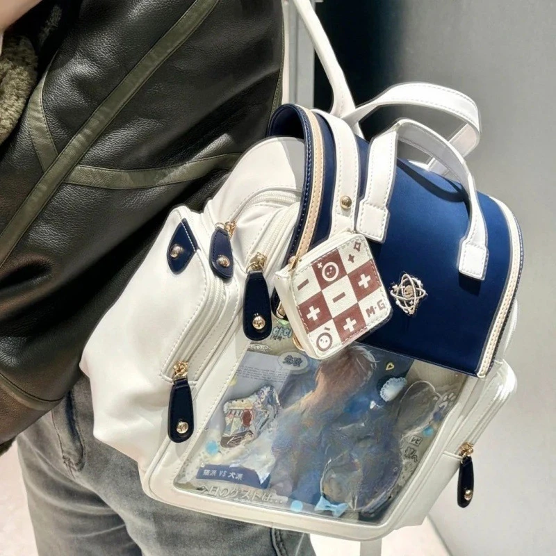 Y2K Japanese Cute Ita Backpacks Women College Style Student Backpack JK Girl Ita Bag Harajuku Transparent School Bag for Women