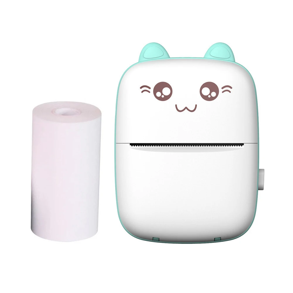 라벨 인쇄기 블루투스 호환 스티커 종이 프린터 사진 영수증 메모 목록용 무잉크 스마트 포토 프린터